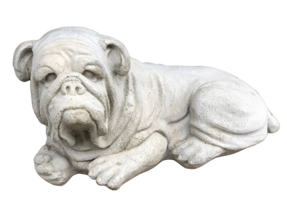 Harpers Statuary & Water Gardens - Large Lying Bulldog